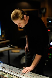 Bobby, the engineer, runs the session at Westlake during the Kaylene Peoples MY MAN recording session June 9, 2011. (Photo by Arun Nevader)